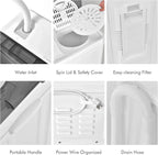 COSTWAY Double Tub 26 lb Capacity Laundry 18 lb 8 lb Spin Combo Drain Pump Washing Machine