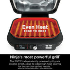 Ninja Foodi Smart XL 6-in-1 Indoor Grill with Air Fry Bake Roast Broil and Dehydrate