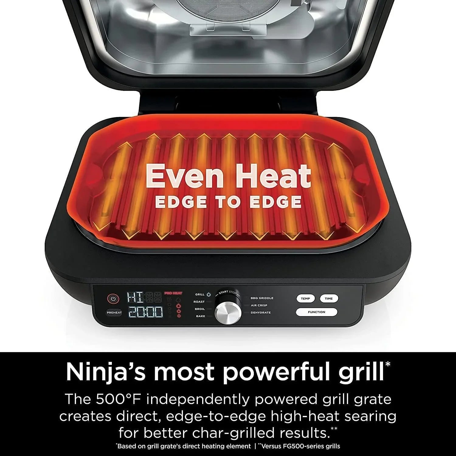 Ninja Foodi Smart XL 6-in-1 Indoor Grill with Air Fry Bake Roast Broil and Dehydrate