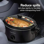Slow Cooker Extra Large 10 Quart Stay or Go Portable With Lid Lock