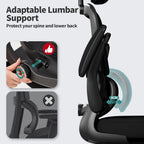 Office Chair Ergonomic Desk Chair, 330 lbs Home Mesh Desk Chair with Wheels, Comfortable Gaming Chair, High Back Office Chair