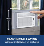 GE Window Air Conditioner Unit, 6,000 BTU for Small Rooms up to 250 sq ft. with Adjustable Fan and Cooling Settings, Perfect for Small Bedroom or Living Room, Easy Install Kit Included, White