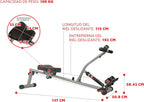 Sunny Health & Fitness Compact Adjustable Rowing Machine with 12 Levels of Resistance