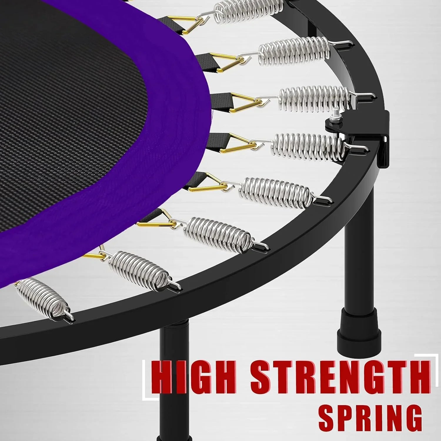 Kanchimi 40" 48" Folding Mini Fitness Indoor Exercise Workout Rebounder Trampoline