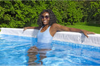 Power Steel 14' x 8'2" x 39.5" Oval Above Ground Pool Set Includes 530gal Filter Pump Ladder