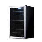 NewAir Beverage Refrigerator Cooler | 126 Cans Free Standing with Right Hinge Glass Door