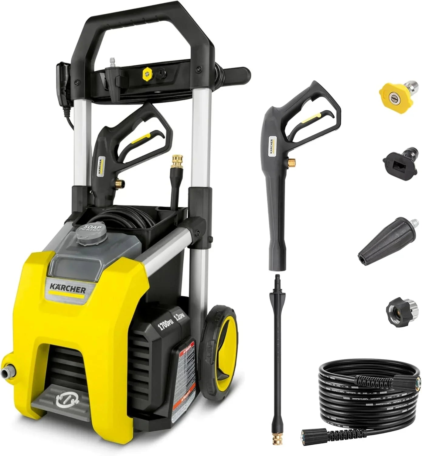 Kärcher Pressure Washer K1700 3 nozzles detergent box