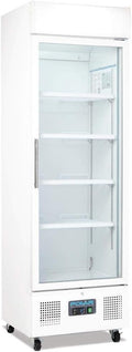 Polar G-Series 350L Upright Display Fridge in White