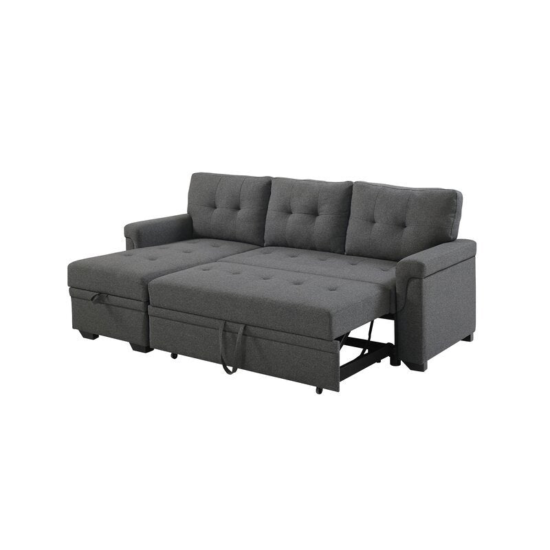 Gunnar 86&prime;&prime; Wide Reversible Sleeper Sofa &amp; Chaise