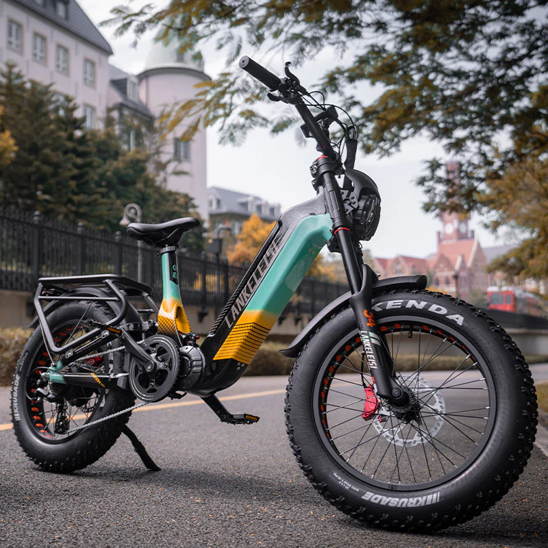 Lankeleisi RX800 Plus 1000W 20" Fatbike Full Suspension Electric Bike 48V 20Ah SUV E-Bike
