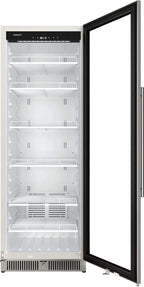EdgeStar VBM101 22" Wide 10.1 Cu. Ft. Commercial Beverage Merchandiser ?C Stainless Steel, Temp Alarm, Reversible Door