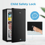 Upright Freezer Large Black 3.0 Cubic Feet