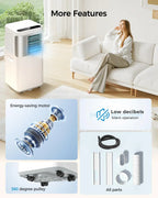Portable-Air-Conditioners-16,000-Btu AC Unit 5 in 1 Wifi Smart Air Conditioner with APP Fan