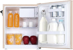 Frigidaire EFR176 Retro Compact Fridge with Chiller Mini Refrigerator Built-in Bottle Opener