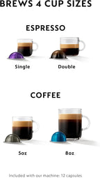 Nespresso Vertuo Plus Coffee and Espresso Maker by De'Longhi