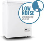 Chest Freezer 5.0Cubic Feet Deep Freezer Freestanding Freezers Removable Stainless Steel Basket