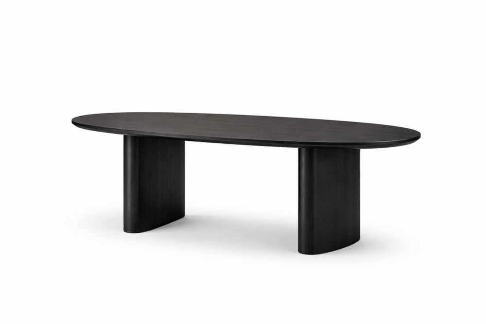 Oval Solid Oak Dining Table