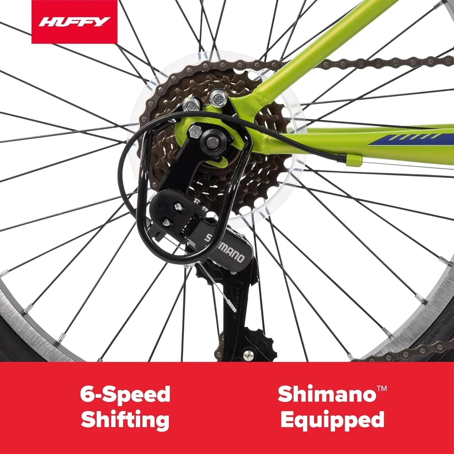 Huffy Stone Mountain Hardtail Mountain Bike for Boys/Girls/Men/Women 20"/24"/26" Sizes
