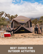Super Camping Tent 4 Person Pop-up Instant Cabin Set Up Portable Center Tent
