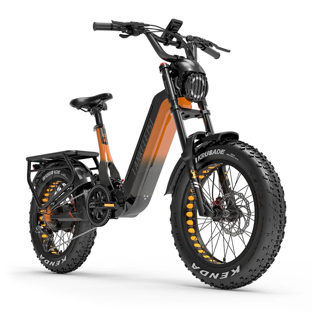 Lankeleisi RX800 Plus 1000W 20" Fatbike Full Suspension Electric Bike 48V 20Ah SUV E-Bike