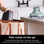 Ninja Crispi 4 in 1 Portable Glass Air Fryer Cooking System 4QT 6 Cup TempWare Glass Containers