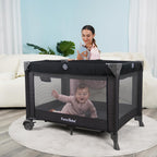 Pamo Babe Unisex Nursery Center Playard with Bassinet & Changing Table