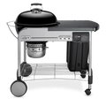 Weber Performer Deluxe 22    Black Charcoal Grill with Gas Ignition and Gourmet BBQ System