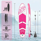 FBSPORT 11' Premium Stand Up Paddle Board Yoga Board with Durable SUP Accessories Carry Bag