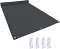 2.5 x 4m Rectangle Sun Shade Sail with Fixing Kit - Dark Grey, Weather & Water Resistant
