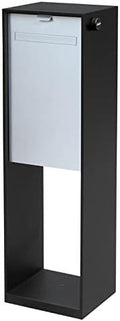 Vienna 2 - Black and Silver Parcel Mailbox