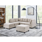 Chenault 92&prime;&prime; Wide Reversible Modular Sofa &amp; Chaise With Ottoman