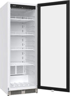 EdgeStar VBM101 22" Wide 10.1 Cu. Ft. Commercial Beverage Merchandiser ?C Stainless Steel, Temp Alarm, Reversible Door