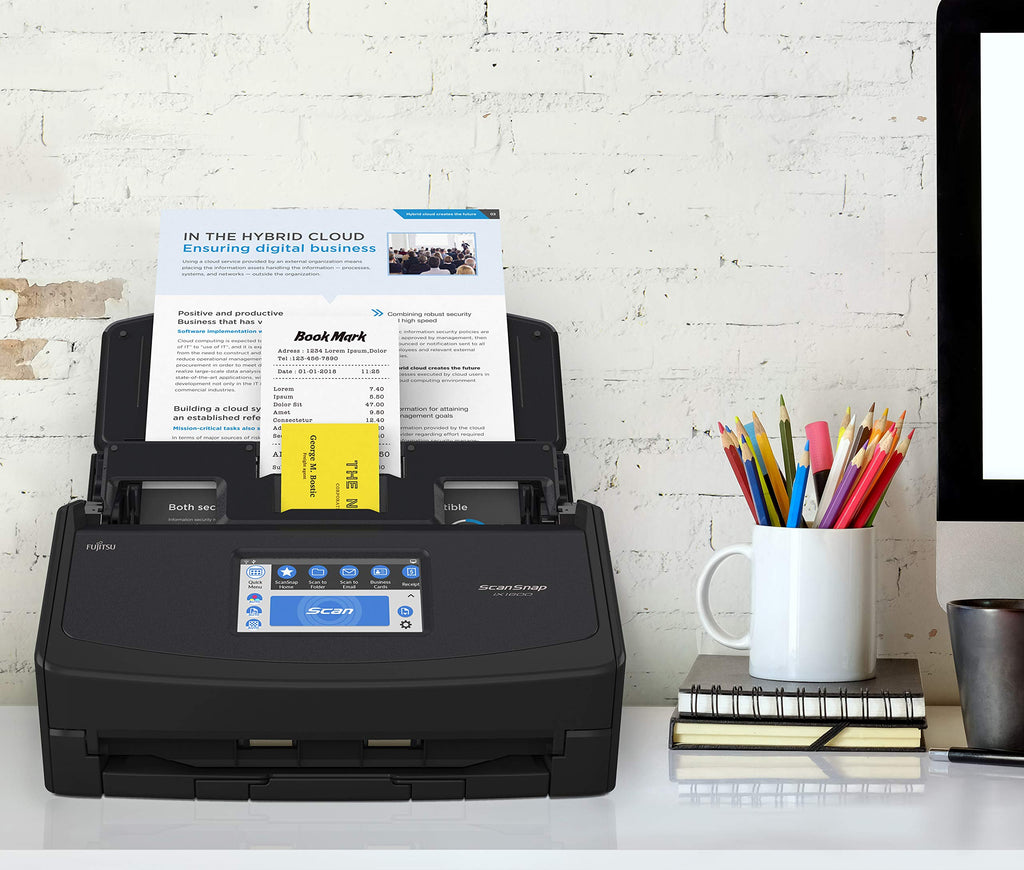 ScanSnap Wireless or USB High-Speed Cloud Enabled Document, Photo & Receipt Scanner