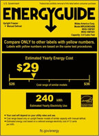Upright Freezer Large Black 3.0 Cubic Feet
