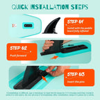 FunWater Inflatable Stand Up Paddle Board with Premium SUP Paddle Accessories, Non-Slip EVA Deck, 11'/10'6' Paddle