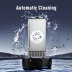 Commercial Under Counter Ice Maker Machine, 80Lbs/Day with 24lbs Ice Storage, Built-in Drain Pump/Automatic Cleaning/Timing Setting/Smart LCD Panel, Ideal for Both Home and Commercial Use