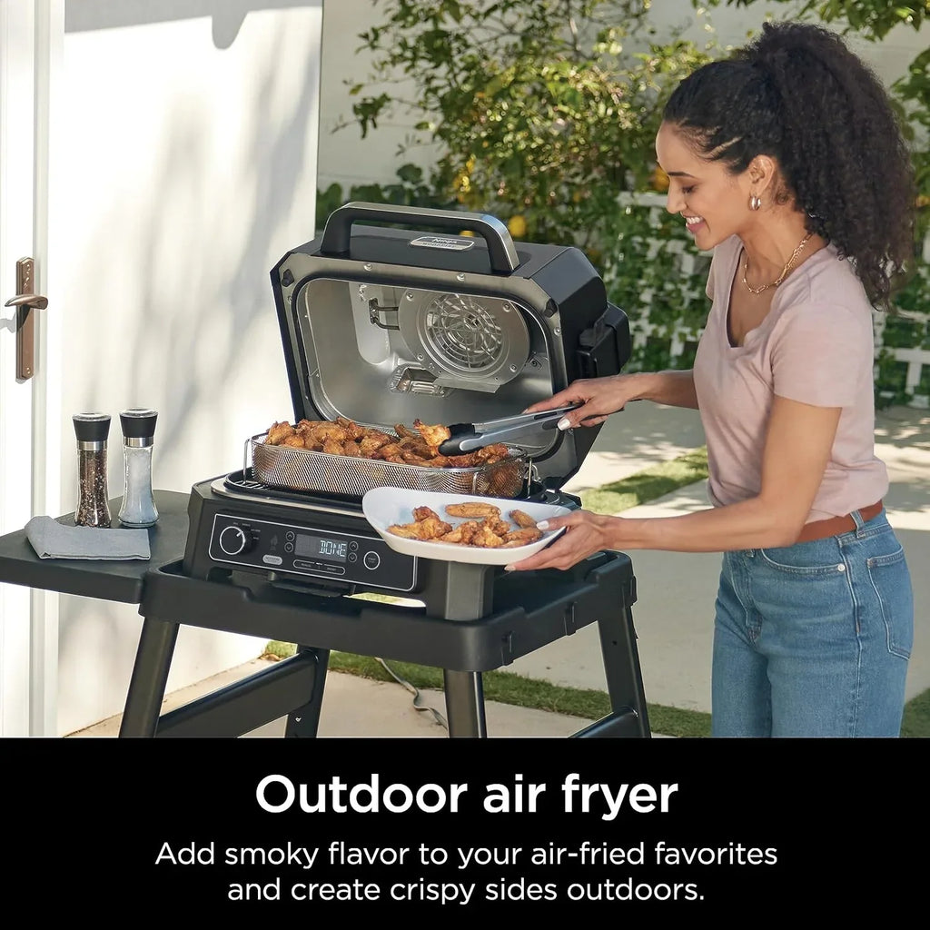 Ninja Woodfire Pro XL Outdoor Grill Smoker Thermometer 4-in-1 Master Grill BBQ Smoker Outdoor Air Fryer