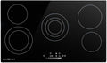 EuroChef 90cm Ceramic Cooktop with 5 Zones, 8900W Electric, Adjustable FlexiZone