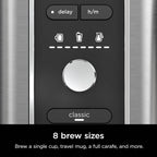 Ninja Hot & Iced XL Coffee Maker with Rapid Cold Brew, 4 Brew Styles, 8 Sizes Small Cup to Travel Mug, Single-Serve Coffee Brewer, 12-Cup Carafe, Permanent Filter, Removable Reservoir, Black, CM371