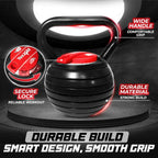 Yes4All Adjustable Kettlebell Kettle Grip Kettlebell Handle Convert to Kettlebells Weight Set