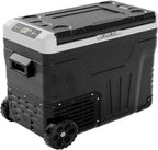12 Volt Refrigerator, 53QT(50L) Electric Cooler, Portable Freezer 12V/24V DC 110-240V AC, 12V Fridge -4?H~68?H, 12V Cooler with Wheels & 2 Baskets for Travel, Truck, Boat, Camping