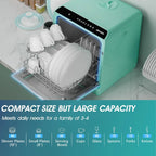 AIRMSEN portable tabletop dishwasher 5 washing programs mini dishwasher