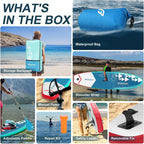 FBSPORT 11' Premium Stand Up Paddle Board Yoga Board with Durable SUP Accessories Carry Bag
