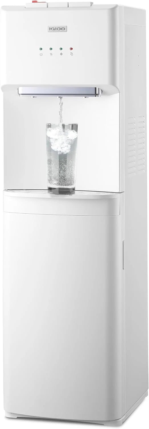 Igloo Bottom Loading Water Dispenser "Hot, Cold and Room Temperature Water Dispenser" White