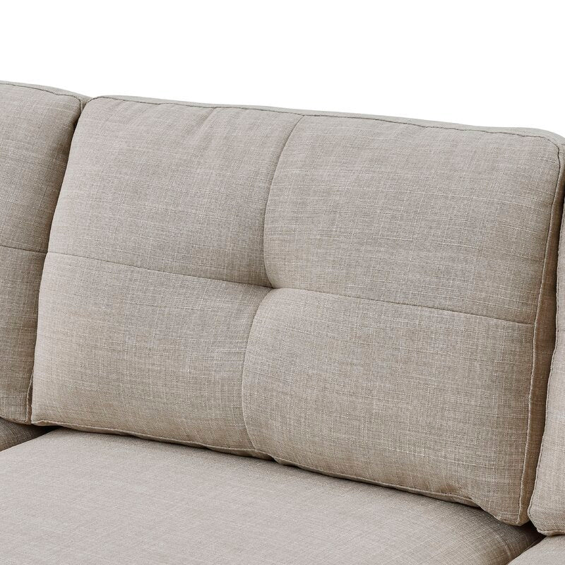 Chenault 92&prime;&prime; Wide Reversible Modular Sofa &amp; Chaise With Ottoman