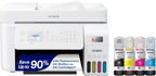 ET-4800 Wireless All-in-One Cartridge-Free Supertank Printer with Scanner, Copier, Fax, ADF and Ethernet �C Ideal-for Your Home Office, White