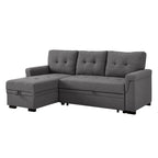 Gunnar 86&prime;&prime; Wide Reversible Sleeper Sofa &amp; Chaise