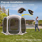 EAST OAK Screen House Tent Pop-Up Portable Screen Room Canopy Instant Screen Tent 10 x 10 FT