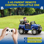 L8 Ride On Car 2 Seater 12V Kids Electric Car Remote Control 4-Wheel Suspension Bluetooth Speaker