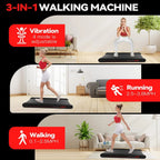 Sperax Walking Vibration Pad with APP, 3 in 1 Under Desk Treadmill, 2.5HP Low Noise Walking Treadmill Pad with Remote Control,Portable Treadmills for Home Office